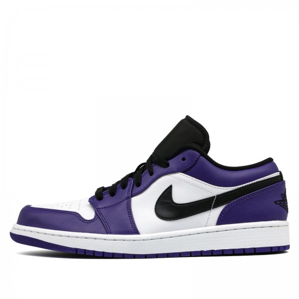 Nike Air Jordan 1 Low "Court Purple White" Herren/Damen AJ1 Sneakers 553558-500