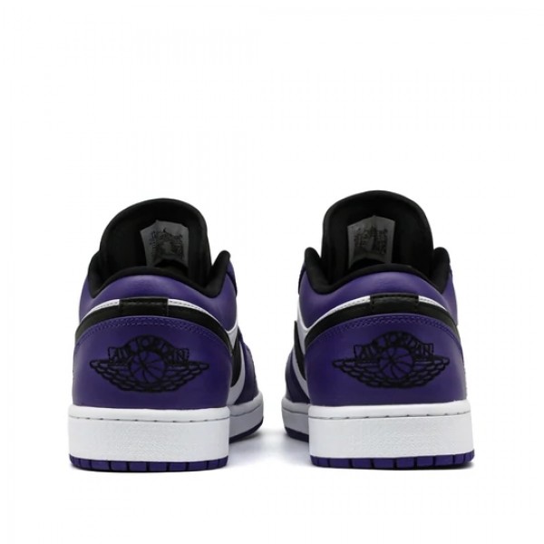 Nike Air Jordan 1 Low "Court Purple White" Herren/Damen AJ1 Sneakers 553558-500