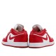 Nike Air Jordan 1 Low "Gym Red White" Damen/Herren AJ1 Sneakers 553560-611