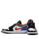 Nike Air Jordan 1 Low "Multi-Color Black Toe" Damen/Herren AJ1 Sneakers CZ4776-101