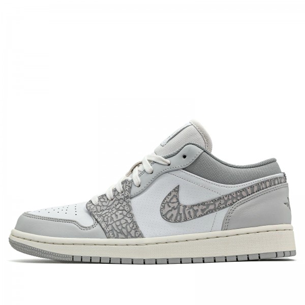 Nike Air Jordan 1 Low PRM "Smoke Grey Elephant" Damen/Herren AJ1 Sneakers DH4269-100