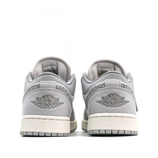 Nike Air Jordan 1 Low PRM "Smoke Grey Elephant" Damen/Herren AJ1 Sneakers DH4269-100