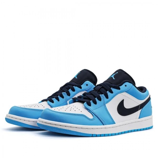 Nike Air Jordan 1 Low "UNC" 2021 Herren/Damen AJ1 Sneakers 553558-144