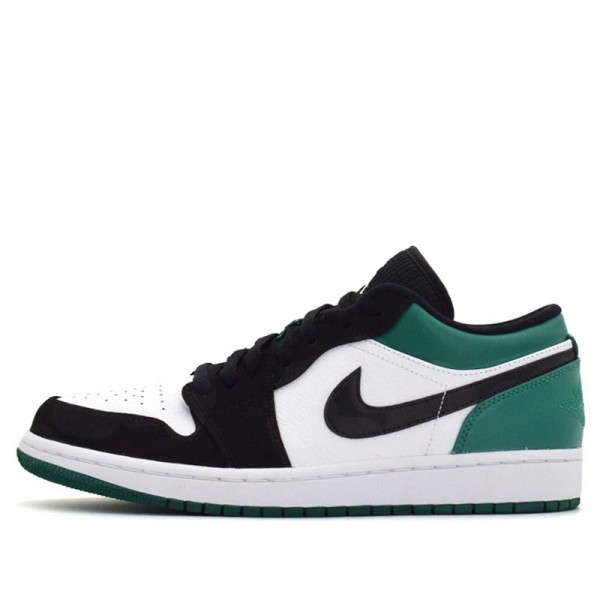 Nike Air Jordan 1 Low "White Black Mystic Green" Herren/Damen AJ1 Sneakers 553558-113