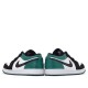 Nike Air Jordan 1 Low "White Black Mystic Green" Herren/Damen AJ1 Sneakers 553558-113