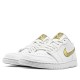 Nike Air Jordan 1 Low "White Metallic Gold" Herren/Damen AJ1 Sneakers CZ4776-100