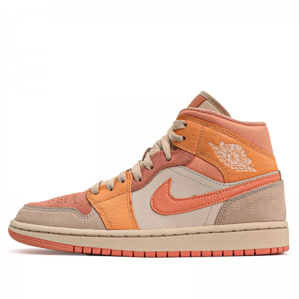 Nike Air Jordan 1 Mid "Apricot Orange" Herren/Damen AJ1 Sneakers DH4270-800