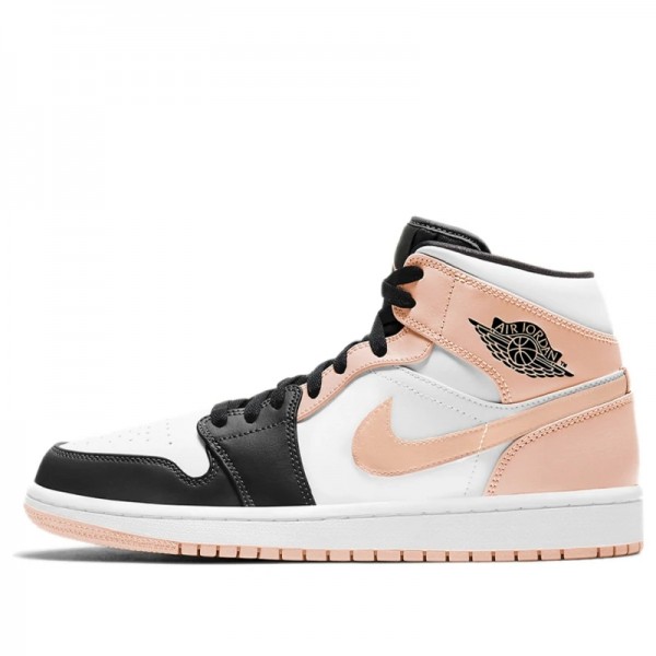 Nike Air Jordan 1 Mid "Arctic Orange Black Toe" Damen/Herren AJ1 Sneakers 554725-133