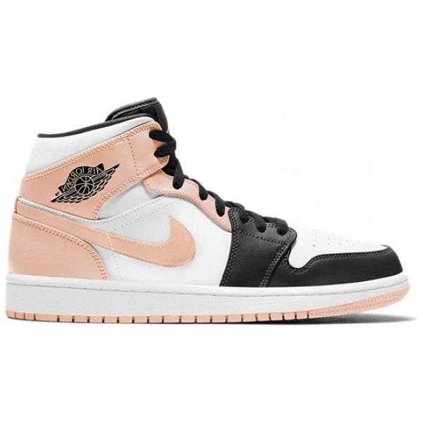 Nike Air Jordan 1 Mid "Arctic Orange Black Toe" Damen/Herren AJ1 Sneakers 554725-133