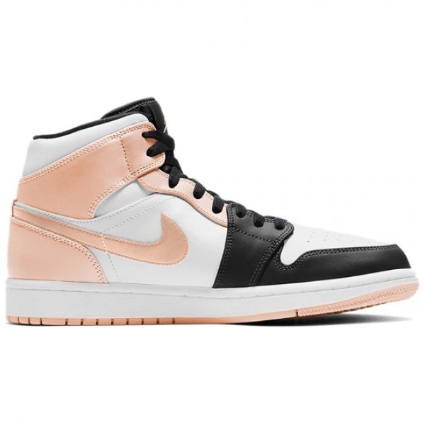 Nike Air Jordan 1 Mid "Arctic Orange Black Toe" Damen/Herren AJ1 Sneakers 554725-133