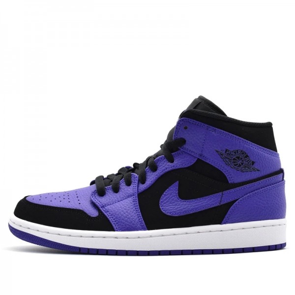 Nike Air Jordan 1 Mid "Black Dark Concord" Damen/Herren AJ1 Sneakers 554724-051