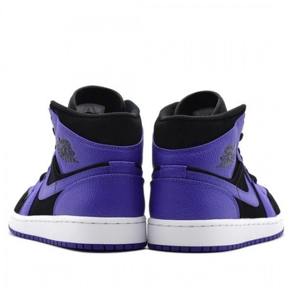 Nike Air Jordan 1 Mid "Black Dark Concord" Damen/Herren AJ1 Sneakers 554724-051