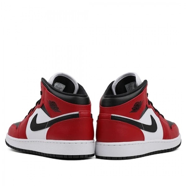 Nike Air Jordan 1 Mid "Chicago Black Toe" Damen/Herren AJ1 Sneakers 554725-069