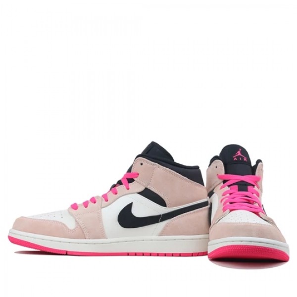 Nike Air Jordan 1 Mid "Crimson Tint" Damen/Herren AJ1 Sneakers 852542-801