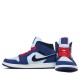 Nike Air Jordan 1 Mid "Deep Royal Blue Black" Damen/Herren AJ1 Sneakers 852542-400