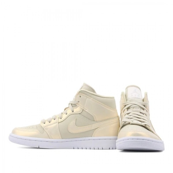 Nike Air Jordan 1 Mid "Goose Feather Yellow" Damen AJ1 Sneakers CK6587-200