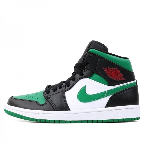 Nike Air Jordan 1 Mid "Green Toe" Damen/Herren AJ1 Sneakers 554724-067