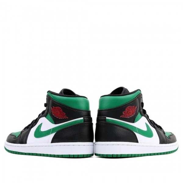 Nike Air Jordan 1 Mid "Green Toe" Damen/Herren AJ1 Sneakers 554724-067