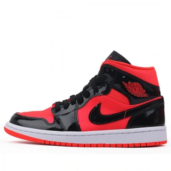 Nike Air Jordan 1 Mid "Hot Punch Black" Damen/Herren AJ1 Sneakers BQ6472-600