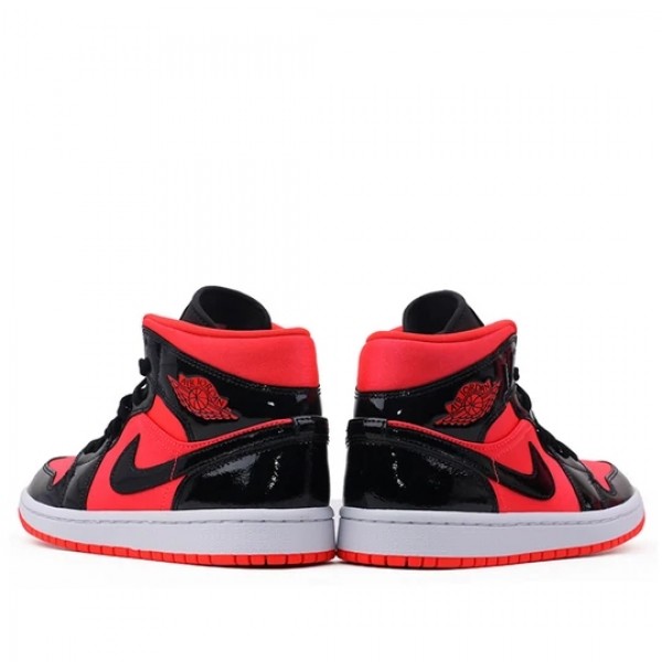 Nike Air Jordan 1 Mid "Hot Punch Black" Damen/Herren AJ1 Sneakers BQ6472-600