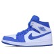 Nike Air Jordan 1 Mid "Hyper Royal" Herren/Damen AJ1 Sneakers 554724-114