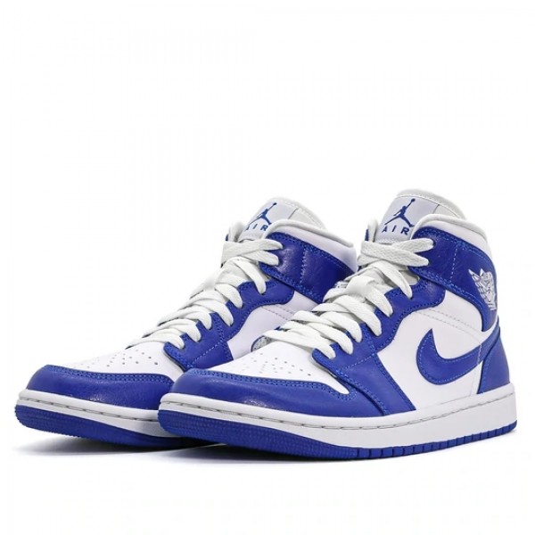 Nike Air Jordan 1 Mid "Kentucky Blue" Herren/Damen AJ1 Sneakers BQ6472-104