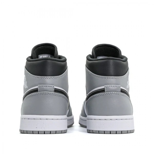 Nike Air Jordan 1 Mid "Light Smoke Grey Anthracite" Damen/Herren AJ1 Sneakers 554724-078