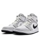 Nike Air Jordan 1 Mid "Light Smoke Grey" Herren/Damen AJ1 Sneakers BQ6472-015