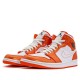 Nike Air Jordan 1 Mid "Metallic Orange" Damen/Herren AJ1 Sneakers DB2822-107