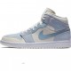 Nike Air Jordan 1 Mid "Mixed Textures Blue" Herren/Damen AJ1 Sneakers DA4666-100