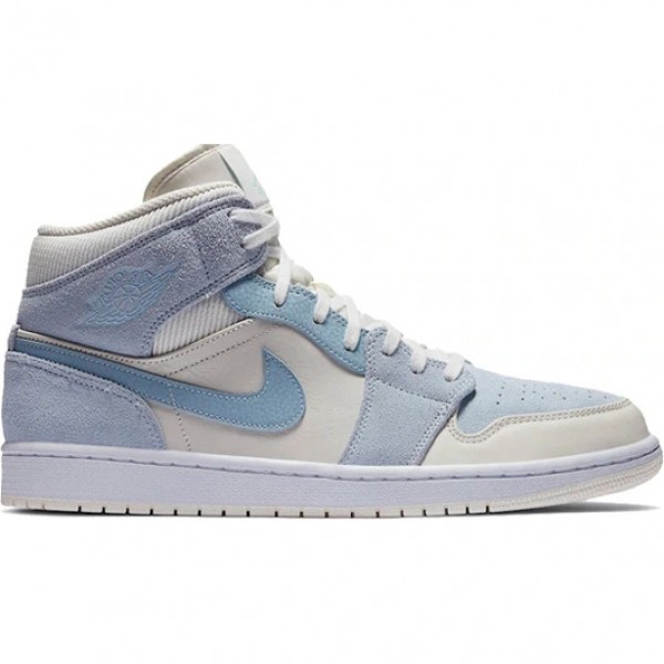 Nike Air Jordan 1 Mid "Mixed Textures Blue" Herren/Damen AJ1 Sneakers DA4666-100