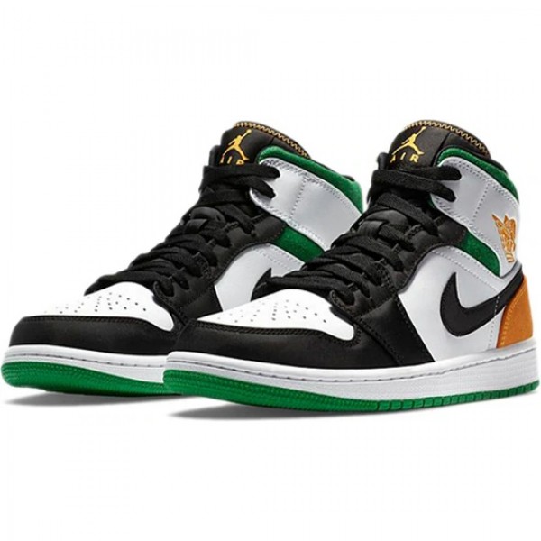 Nike Air Jordan 1 Mid "Oakland" Damen/Herren AJ1 Sneakers 852542-101