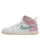 Nike Air Jordan 1 Mid "Paint Drip" Damen AJ1 Sneakers DD1667-100