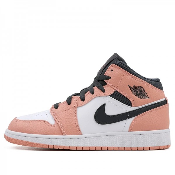 Nike Air Jordan 1 Mid "Pink Quartz" Damen/Herren AJ1 Sneakers 555112-603