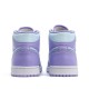 Nike Air Jordan 1 Mid "Purple Aqua" Damen/Herren AJ1 Sneakers 554725-500