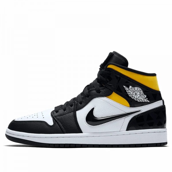 Nike Air Jordan 1 Mid "Quai54" 2019 Herren AJ1 Sneakers CJ9219-001