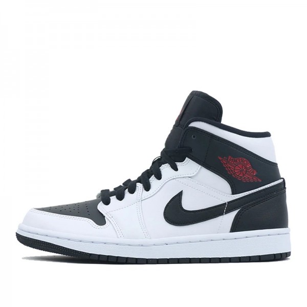 Nike Air Jordan 1 Mid "Reverse Black Toe" Damen/Herren AJ1 Sneakers BQ6472-101