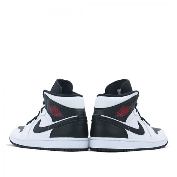 Nike Air Jordan 1 Mid "Reverse Black Toe" Damen/Herren AJ1 Sneakers BQ6472-101