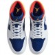 Nike Air Jordan 1 Mid "Royal Blue Laser Orange" Damen/Herren AJ1 Sneakers 554724-131