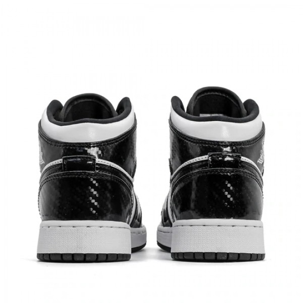 Nike Air Jordan 1 Mid SE "All-Star Carbon Fiber" 2021 Damen/Herren AJ1 Sneakers DD2192-001