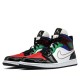 Nike Air Jordan 1 Mid SE "Black White Multi-Color" Damen/Herren AJ1 Sneakers DB5454-001