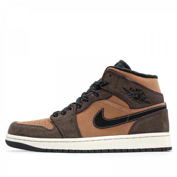 Nike Air Jordan 1 Mid SE "Dark Chocolate" Damen/Herren AJ1 Sneakers DC7294-200