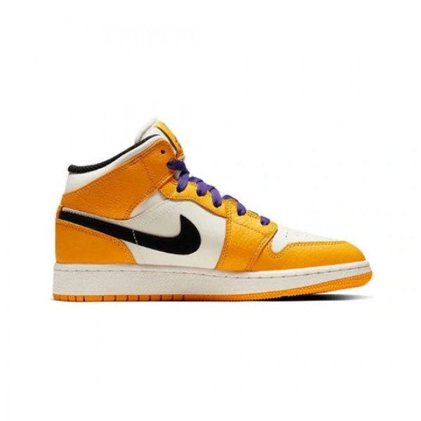 Nike Air Jordan 1 Mid SE "Lakers" Damen/Herren AJ1 Sneakers BQ6931-700