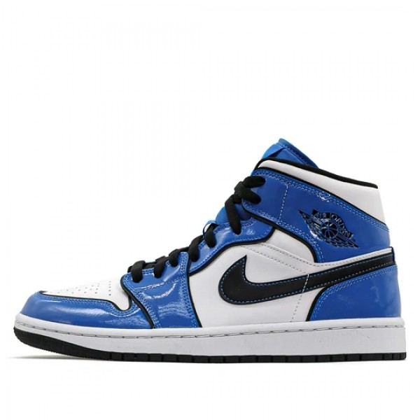 Nike Air Jordan 1 Mid "Signal Blue" Damen/Herren AJ1 Sneakers DD6834-402