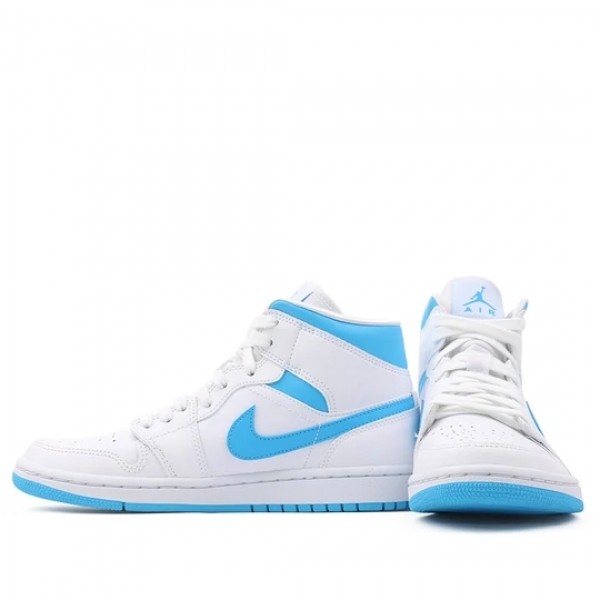 Nike Air Jordan 1 Mid "UNC" Herren/Damen AJ1 Sneakers BQ6472-114