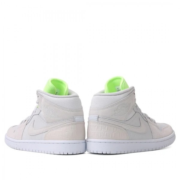 Nike Air Jordan 1 Mid "Vast Grey Ghost Green" Damen/Herren AJ1 Sneakers CV3018-001