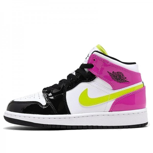 Nike Air Jordan 1 Mid "White Black Cyber Pink" Damen AJ1 Sneakers CZ9835-100