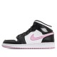 Nike Air Jordan 1 Mid "White Black Light Arctic Pink" Herren/Damen AJ1 Sneakers 555112-103