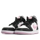 Nike Air Jordan 1 Mid "White Black Light Arctic Pink" Herren/Damen AJ1 Sneakers 555112-103