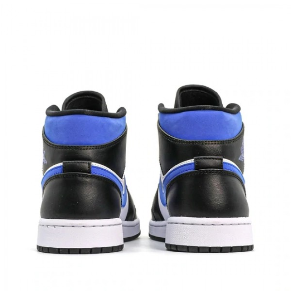 Nike Air Jordan 1 Mid "White Black Racer Blue" Herren/Damen AJ1 Sneakers 554724-140